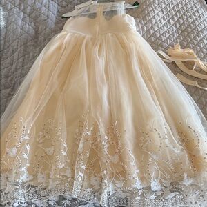 Elegant Cream Kids Dress